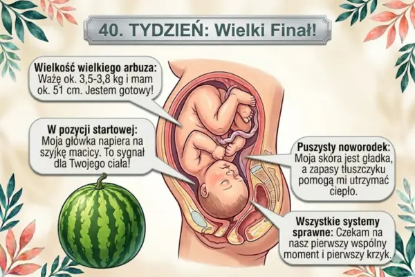 40 Rozwój dziecka w 40 tygodniu ciąży
